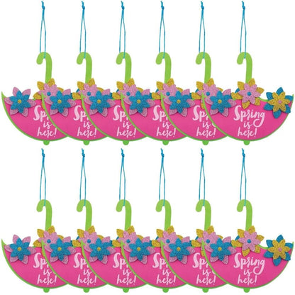 Spring Hanging Umbrella Sign Craft Kit -12 - Crafts for Kids and Fun Home Activities