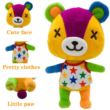 Ycixri Animal Crossing New Leaf Plush Toy Suitable for Collection, Animal Crossing: New Horizons Stuffed Doll Toy for Boy Girl Christmas Halloween