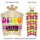 Big Dot of Happiness 70’s Disco - Table Decorations - 1970s Disco Fever Party Fold and Flare Centerpieces - 10 Count