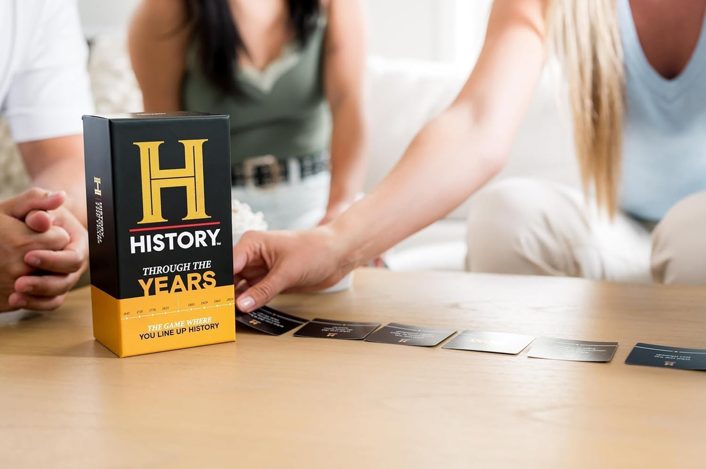 HISTORY Channel Through The Years - General Knowledge Super Trivia Chronology Timeline, Party Card Game for Adults, Family, Tweens & Teens in