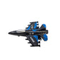 12 PIeces Camo Black Military Fighter Jet Toy Set, 3.5 Inches, Pull-Back-and-Release Action