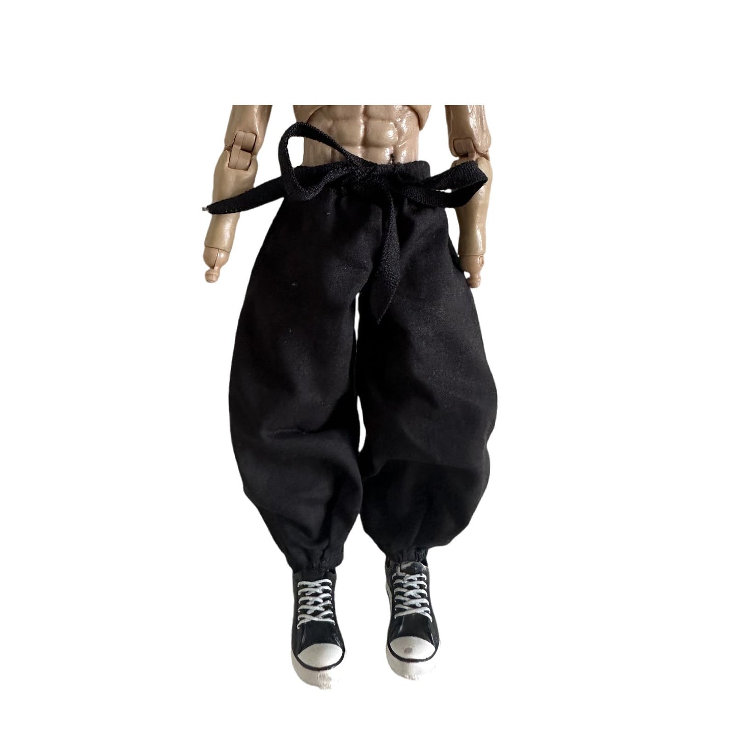1/12 Action Figure Clothes,Lantern Pants for 6" Male Action Figure,fits Well for 1/12 Scale Figures. (Black Latern Pants)