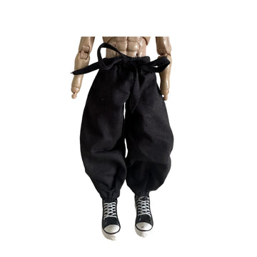 1/12 Action Figure Clothes,Lantern Pants for 6" Male Action Figure,fits Well for 1/12 Scale Figures. (Black Latern Pants)