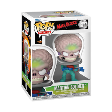 Funko Pop Movies: Mars Attacks - Martian Alien Soldier - Mars Attacks Film - Collectable Vinyl Figure - Gift Idea - Official Merchandise - Toys for