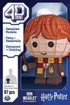 4D Build - Ron Weasley 3D Jigsaw Puzzle, 87 Pieces, Cardboard, Assembly & Disassembly, Realistic Style, Harry Potter, 12+