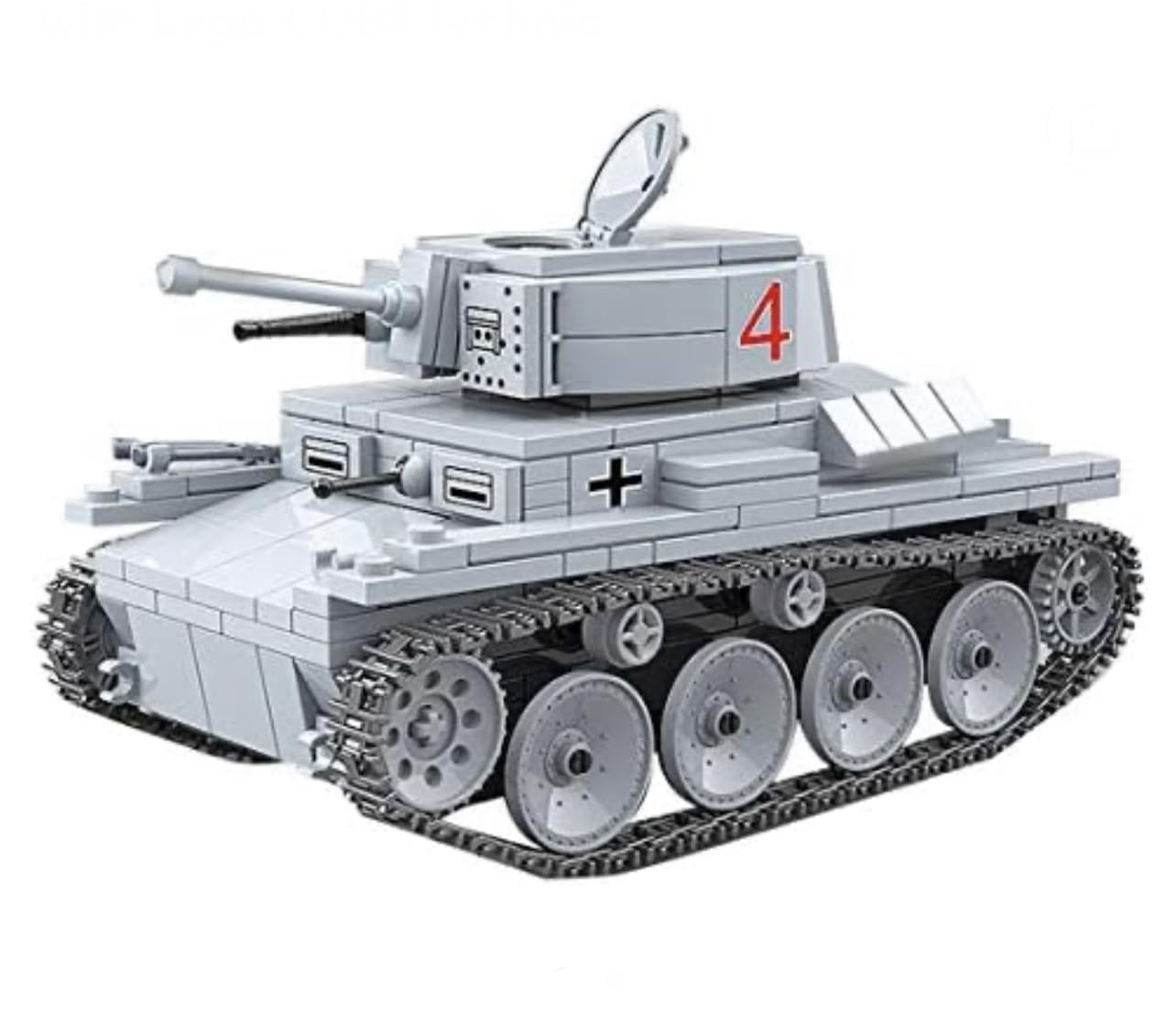 General Jim's WW2 Lt-38 Panzer Tank Building Set - German Army Panzerkampfwagen 38(t) Model, Movable Treads, Realistic Accessories, Compatible