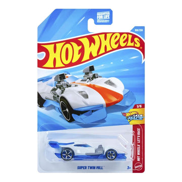 Hot Wheels Super Twin Mill (White), Let's Race 1/5, New for 2025