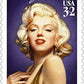 USPS Legends of Hollywood Marilyn Monroe (1926-1962) (Hollywood Movie Star) (Sheet of 20) 32 Cent Postage Stamps 1995 Scott #2967