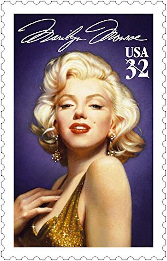 USPS Legends of Hollywood Marilyn Monroe (1926-1962) (Hollywood Movie Star) (Sheet of 20) 32 Cent Postage Stamps 1995 Scott #2967