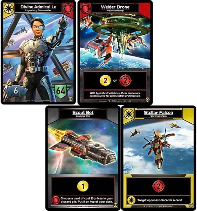 Wise Wizard Games Star Realms Bundle: The Complete United and Command Deck Set