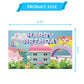 5 * 3FT Rainbow Dollhouse Birthday Party Backdrop Decorations,Rainbow Dollhouse Theme Party Supplies