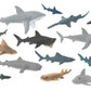 Animal Planet Sea of Sharks Playset - 14 Piece Shark Figure Set Featuring Great White, Hammerhead, Megamouth & More for Kids Ages 3+