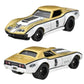 Mattel Hot Wheels HRR80 Premium 2 Pack '69 COPO Corvette/Custom Corvette Stingray Coupe Vehicle Toy Mini Car 3 Years Old Blue