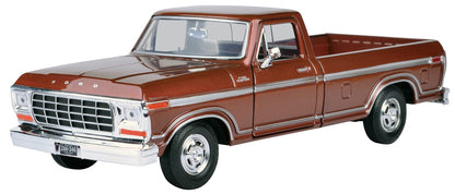 Motormax 1979 Ford F-150 Pickup Truck 1/24 Diecast Model Car, Brown 79346BR