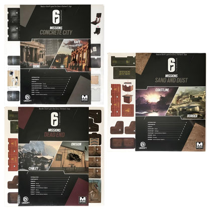 Mythic Games, 6: Siege The Board Game Bundle: Concrete City - Map Pack 1, Dead End - Map Pack 2, Sand and Dust - Map Pack 3 (3 Items)