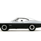 Jada Toys Bigtime Muscle 1:24 1967 Chevrolet Impala SS - Opening Doors, Hood, Trunk, Rubber Tires(Candy Silver/Black)