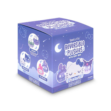 TeeTurtle Hello Kitty and Friends Sanrio Celestial Series Reversible Plushie Mystery Box - 3-Inch Two-Sided Blind Box Plush with Embroidered Details