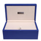 Silverman & Co. Double 9 Large Black Domino Set - Blue Case