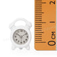 Odoria 1/12 Miniature Alarm Clock Dollhouse Decoration Accessories, White
