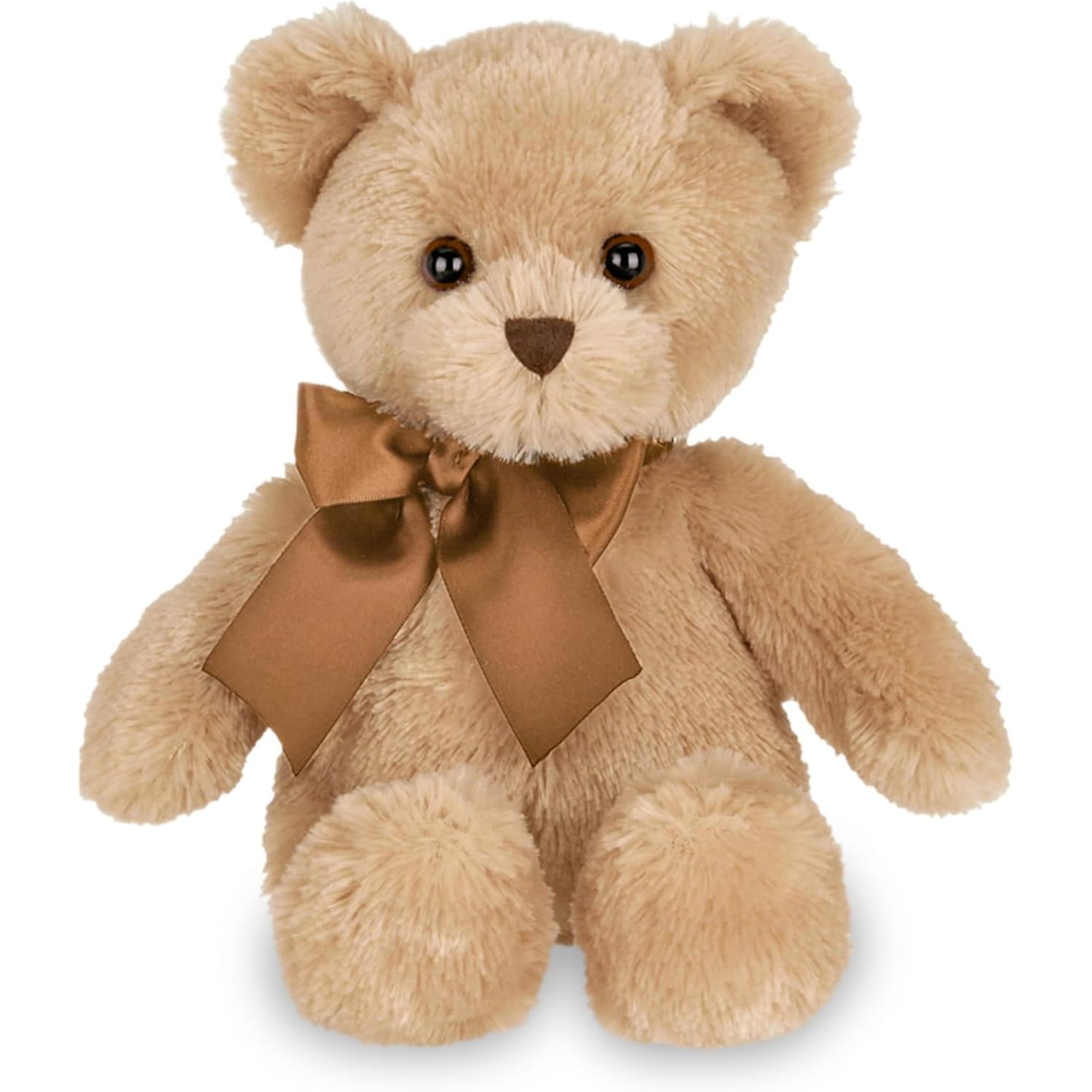 Bearington Lil' Honey Teddy Bear Stuffed Animal - 12" Brown Plush Bear Toy with Soft Fur and Classic Design - Washable Teddy Bears for Girls