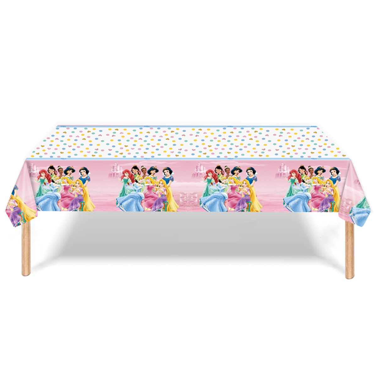 RBJHDRHD 2Pcs Princess Party Tablecloth Princess Birthday Party Supplies Girl Kids Baby Shower Birthday Party Supplies