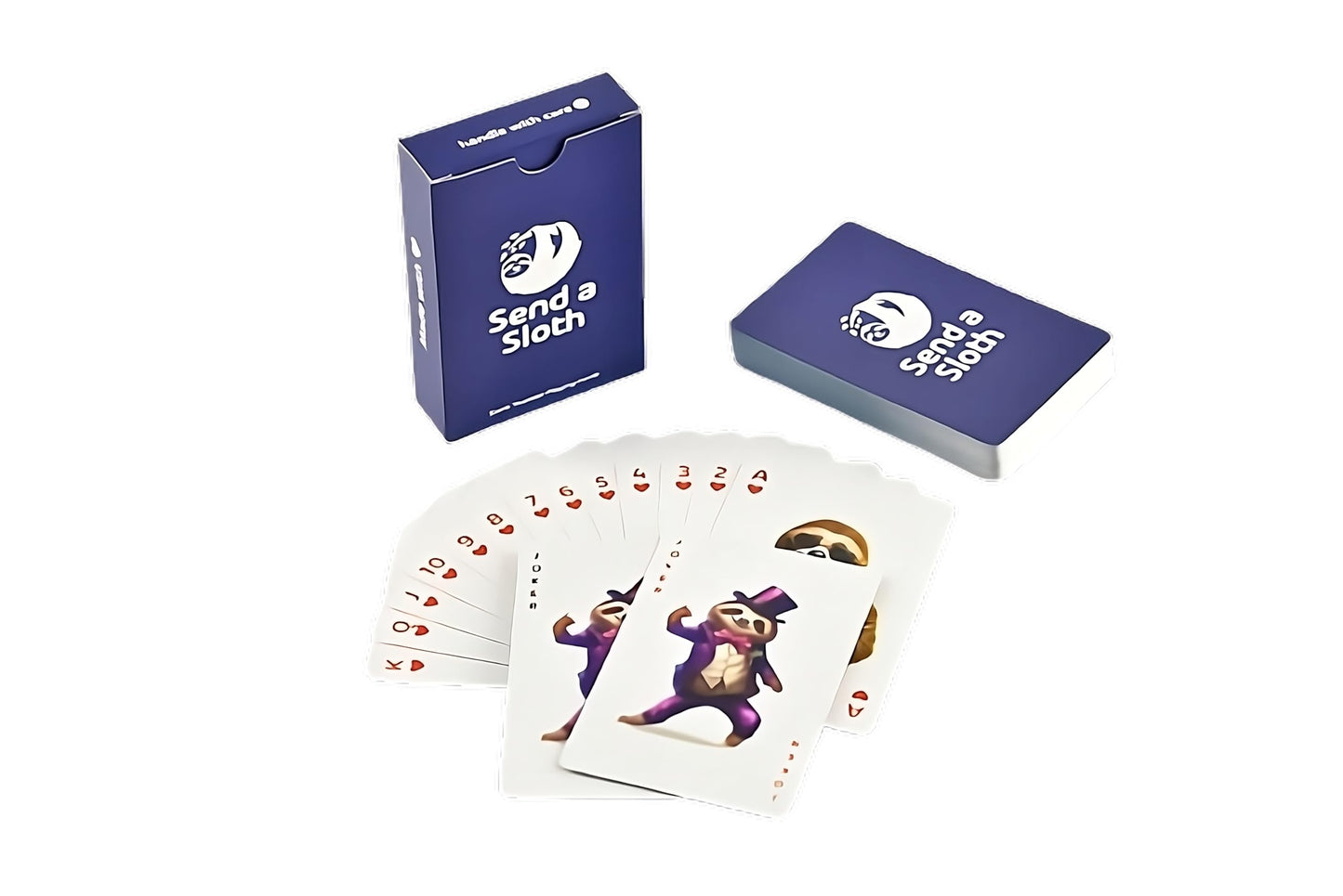 Sloth Playing Cards: A Delightful and Fun Set with Adorable Sloth Designs - The Perfect Present for Women, Men, Kids - Unique Sloth-Themed Card Set