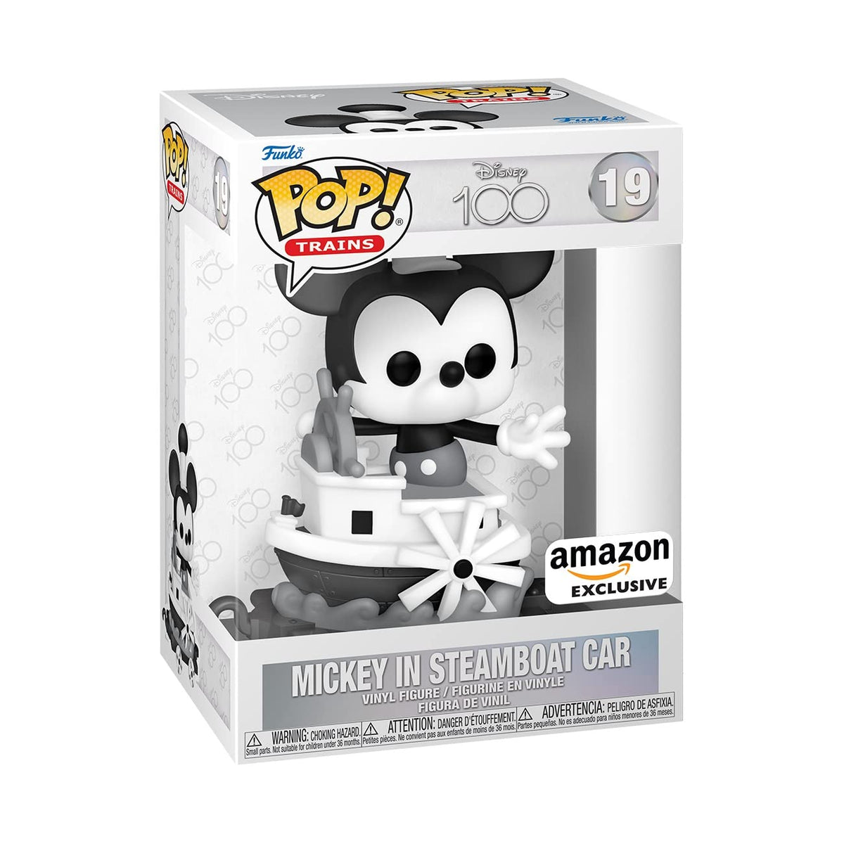 Funko POP! Trains: Disney 100 - Mickey in Steamboat Car - Collectable Vinyl Figure - Gift Idea - Official Merchandise - for Kids & Adults - Movies