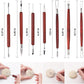 Y9A5N0K3O Clay Tools 19pcs, Sculpture Clay Carving Knife Soft, with Wooden Handles and Tool Bag, for Trimming, Embossing Pattern, Sculpting, Modeling