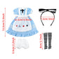niannyyhouse Ball Jointed Doll Clothes Blue Maid Set Compatible with Blythe