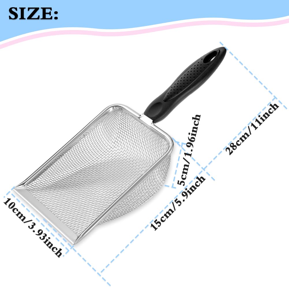 UMUACCAN Shark Tooth Sifter Dipper for Shell Collecting,Black