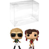 Funko C a p t a i n M a r v e l & C h u n -L i (Hot Topic Exc): P o p ! Vinyl Figurine Bundle with 1 Compatible Protector (23978 - B)