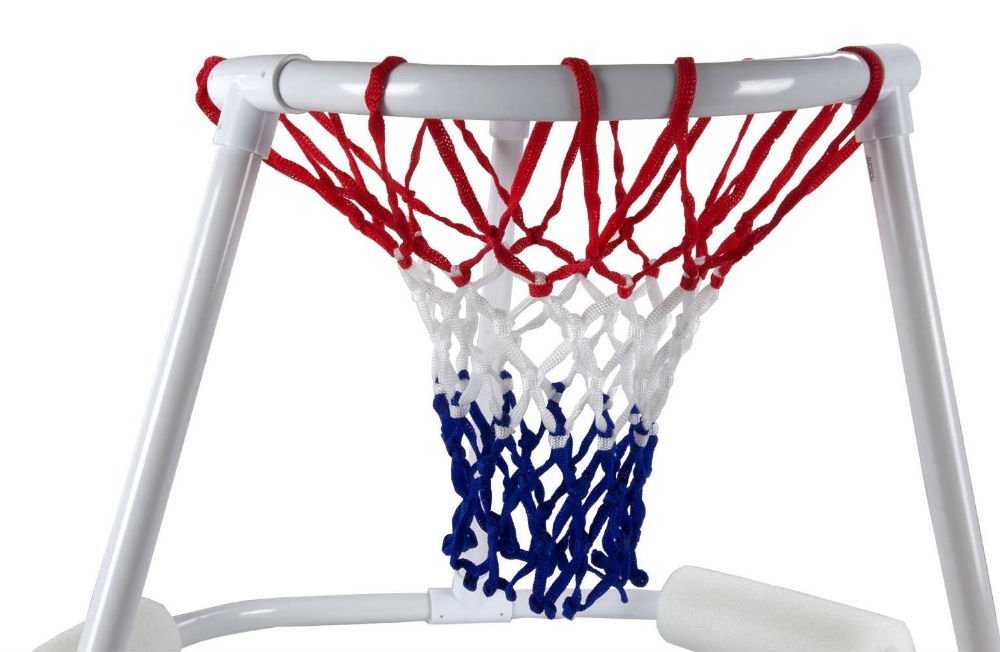 SWIMLINE Pool Basketball Hoop Floating Or Poolside Game With Real Feel Net & Float Foam For Kids & Adults Swimming Splash Super Hoops With Water