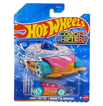 Hot Wheels Color Shifters Donut Drifter - Changes Color When Exposed to Cold or Warm Water! 1:64 Scale Diecast Toy Vehicle