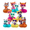 8Pcs Super Cats Honeycomb Table Centerpiece, Cartoon Cats Birthday Party Supplies Table Decorations for Kids Party Decorations