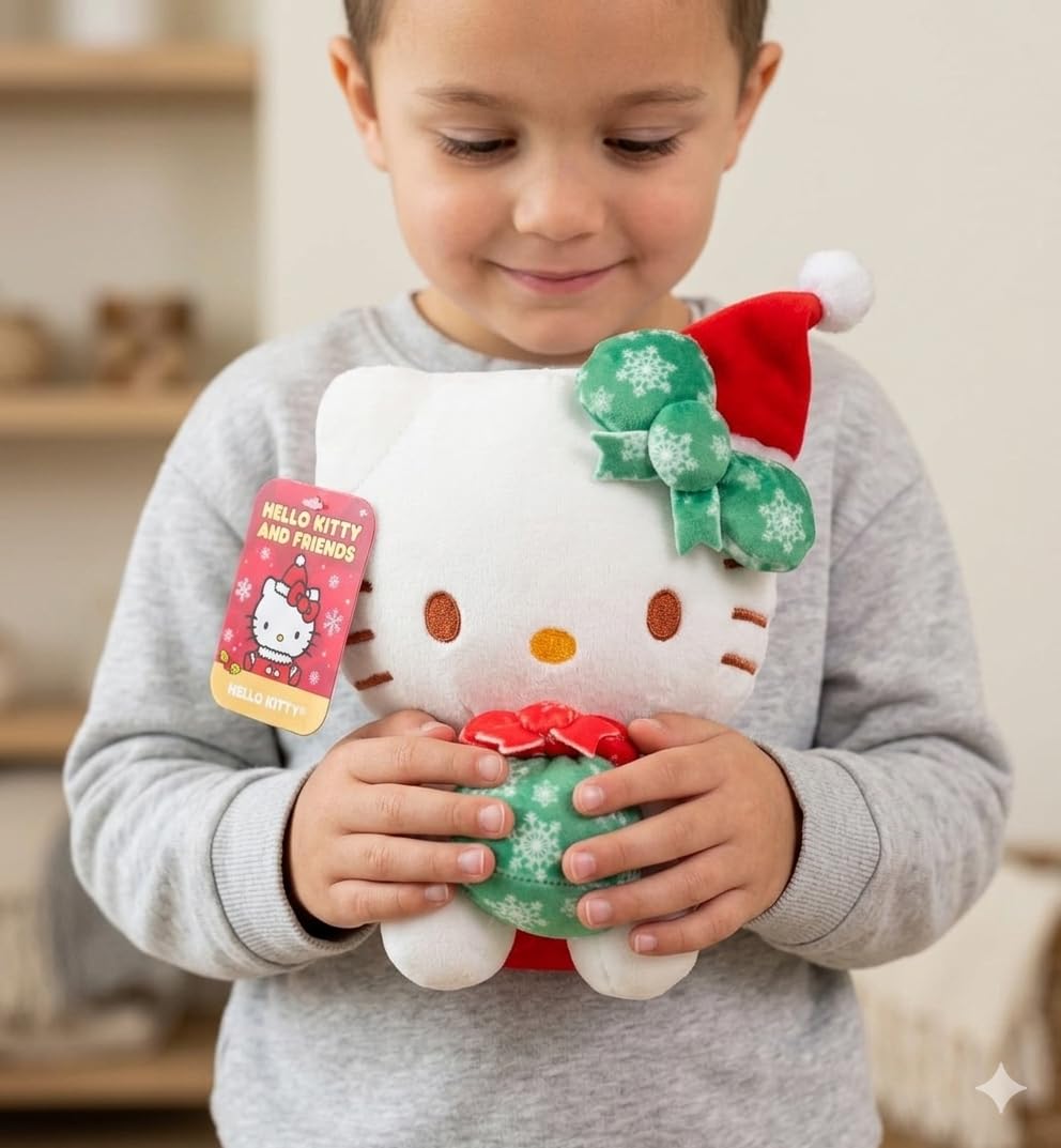 Hello Kitty 8 Inch Birthday Plush - Officially Licensed Sanrio Stuffed Animal, Limited Edition Collectible Kawaii Plush Toy, Soft Cute Party Gift