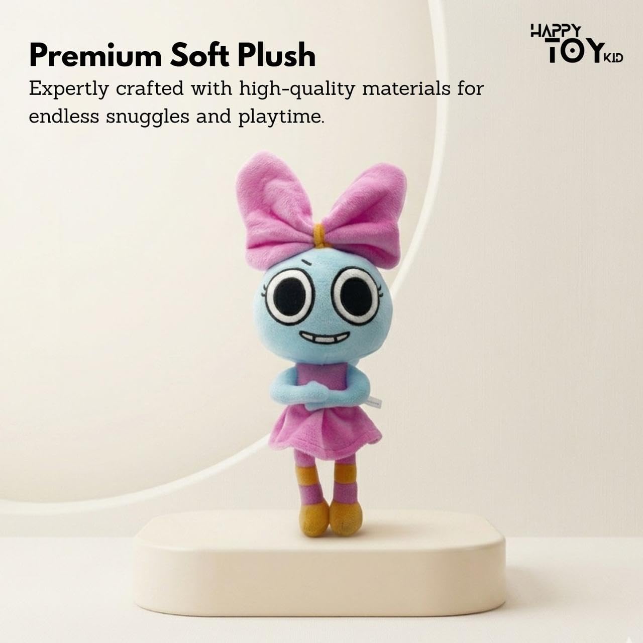 HappyToy Kid Plush Toys - Set of 7 Soft & Colorful Stuffed Plushies for Kids, Gifting, Cuddling, Travel & Play - Premium Quality Plush Toy Collection