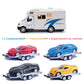 Toy Camper RV Trailer Towing Supercar Sports Model Car Diecast Motorhome Toys for Boys Pull Back Toy Cars, Beach Sandbox Outdoor Adventure Play Set, 3