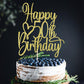 FLORCMET Gold Glitter Happy 50th Birthday Cake Topper - Cheers to 50 Years Cake Topper, 50 & Fabulous Cake Decoration for Hello 50th Birthday