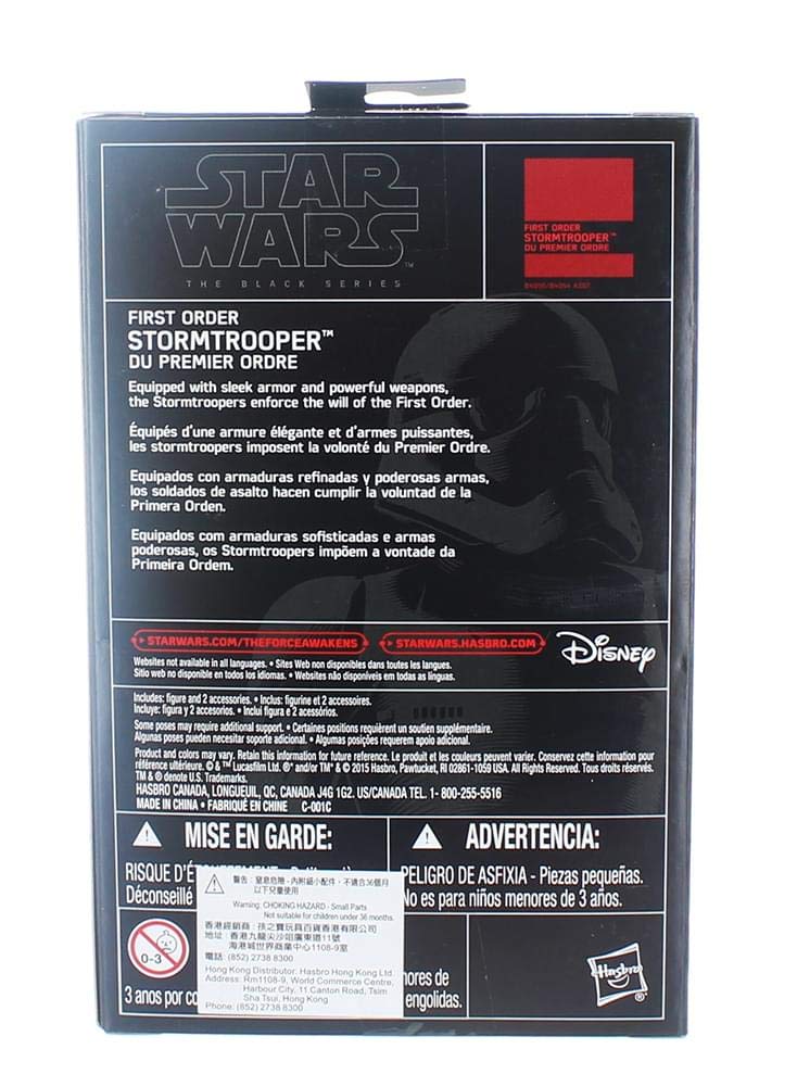 Star Wars 2015 The Black Series First Order Stormtrooper (The Force Awakens) Exclusive Action Figure, 3.75 Inches