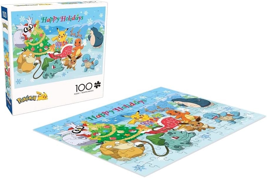 Buffalo Games - Pokémon Happy Holidays - 100 Piece Puzzle for Kids Ages 6-8