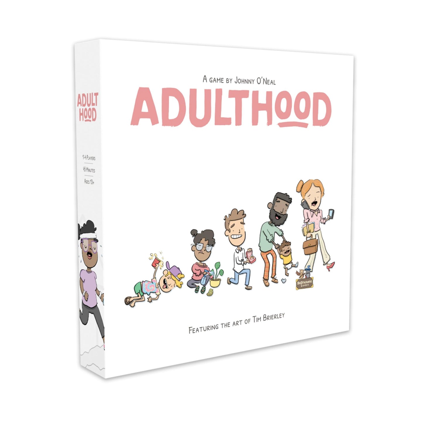 Brotherwise Games Adulthood - Relatable Life Strategy Board Game, Navigate Challenges of Growing Up, Fun for 1-4 Players, Ages 13+