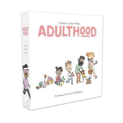 Brotherwise Games Adulthood - Relatable Life Strategy Board Game, Navigate Challenges of Growing Up, Fun for 1-4 Players, Ages 13+