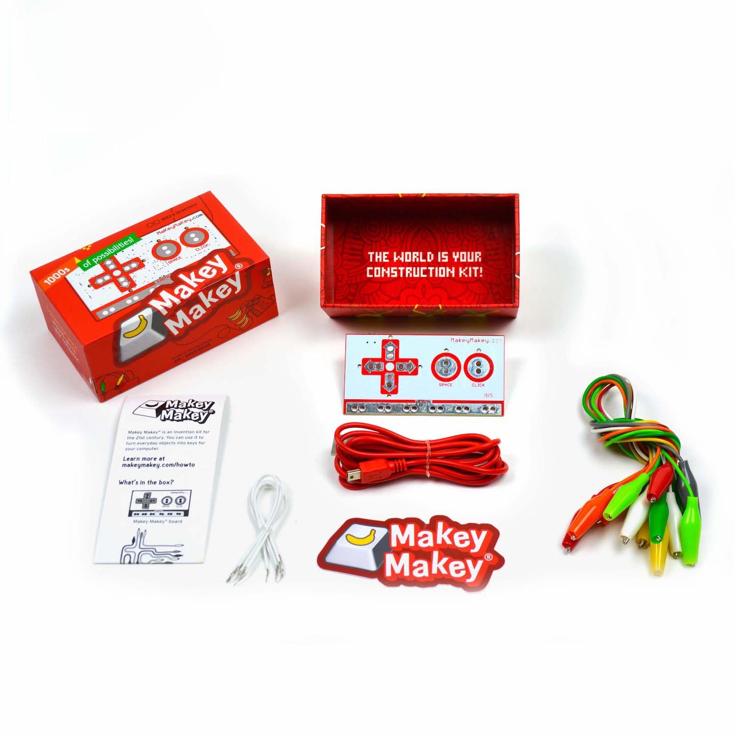 Makey Makey STEM Kit from Joylabz, Educational Science Kits, 1000s of Engineering and Computer Coding Activities, Hands-on Technology Learning Fun