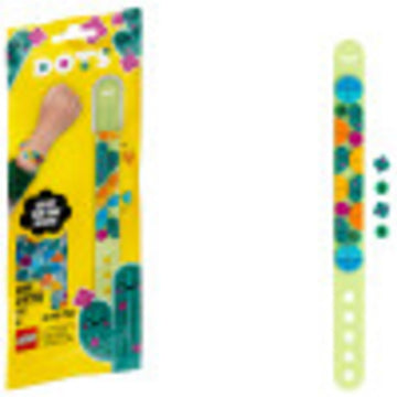 LEGO DOTS Cool Cactus Bracelet 41922 DIY Craft and Bracelet Making Kit; A Cool Design Playset That Encourages Children to Explore Self-Expression