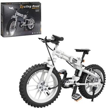 FULHOLPE Mountain Bike Building Blocks Set, MOC Foldable Bicycle Model Bricks Building Kit Compatible with Major Brands - 246 Pieces