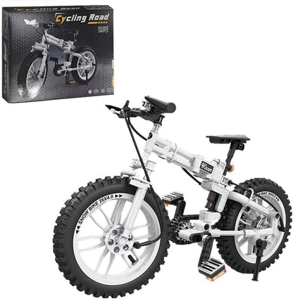 FULHOLPE Mountain Bike Building Blocks Set, MOC Foldable Bicycle Model Bricks Building Kit Compatible with Major Brands - 246 Pieces