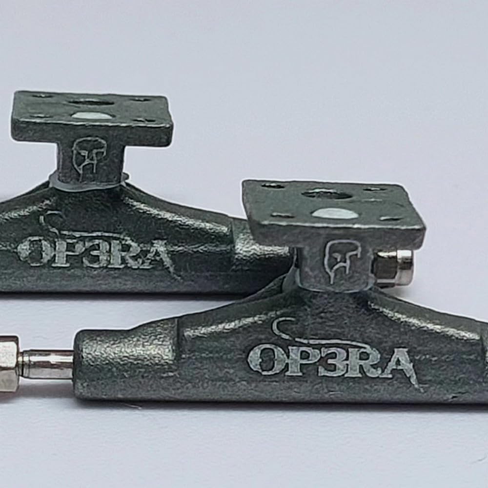 LEEFAI Pro Fingerboard Complete 34x96mm Pre-Assembled Set up with Solid Metal Trucks, Bearing Wheels-OP3RA Fingerboard Beginner Series (Stamp V3)