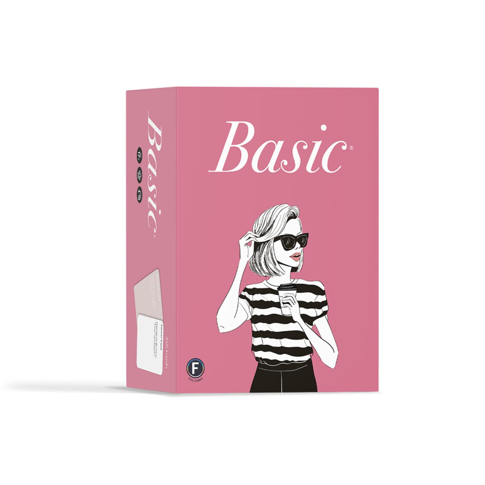 Basic Party Game - Hilarious Girls Night Card Game for Bachelorette Parties - 350 Questions, Answers and Dares, Ages 17+, 4-10 Players, 30-60 Minute