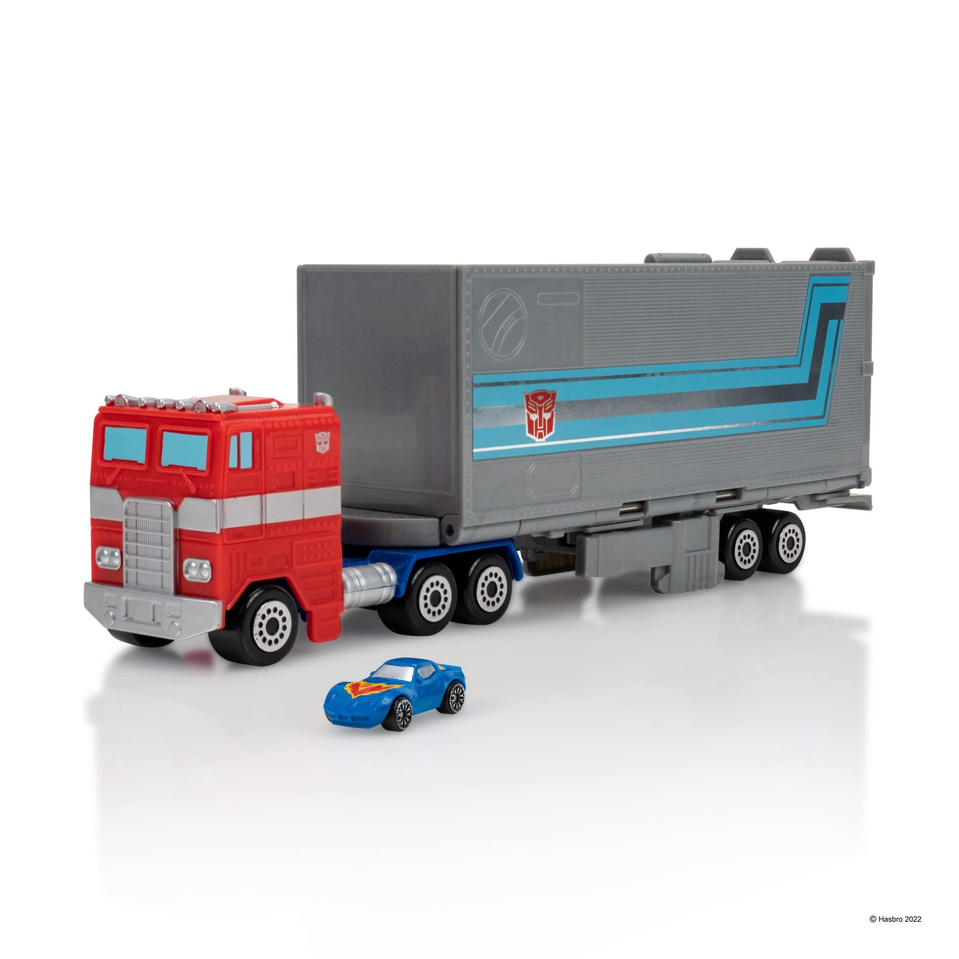 Micro Machines Optimus Prime Hauler PLAYSET - Converting Playset with Eight Unique Actions Zones and Exclusive Autobot Corvette