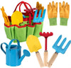 Little Kids Gardener Tool Set - Tote Bag, Watering Can & Gardening Tools